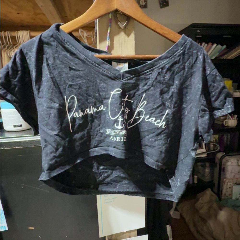 PCB Black Crop Top